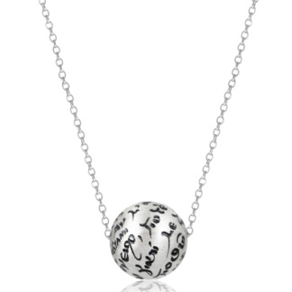 Sphere ασημένιο κολιέ Ø12mm